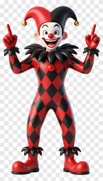 Jester Clown Figure PNG