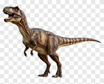 Tyrannosaurus Rex In Dynamic Pose PNG