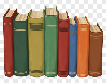 Row Of Colorful Books PNG