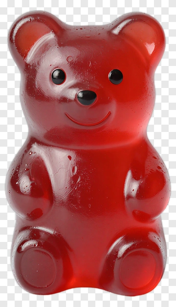 Red Gummy Bear PNG