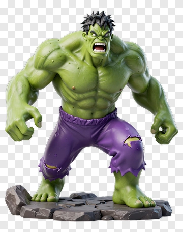 Hulk In Angry Pose PNG