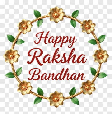 Happy Raksha Bandhan Greeting PNG