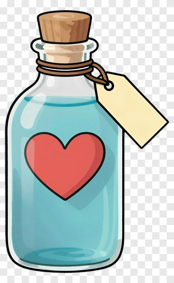 Heart In Bottle PNG