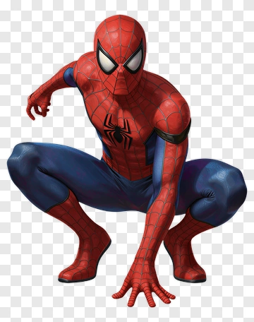Spider-Man In Action Pose PNG