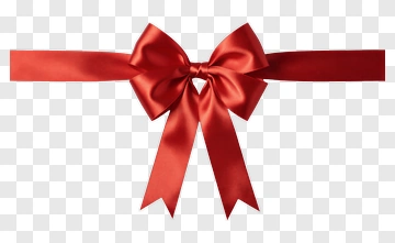 Red Gift Bow PNG