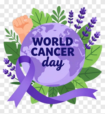 World Cancer Day Earth With Ribbon PNG