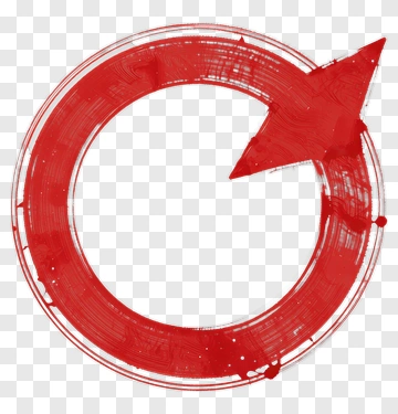 Red Arrow In Circle PNG