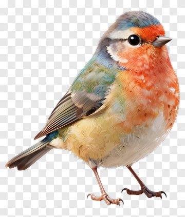 Colorful Bird With Vibrant Plumage PNG
