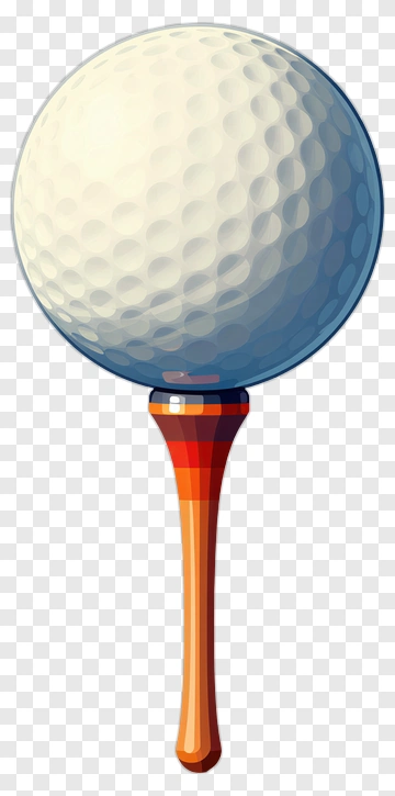 Golf Ball On Tee PNG