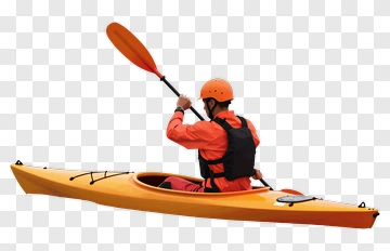 Person Kayaking On Water PNG