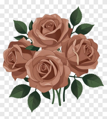 Bouquet Of Brown Roses PNG