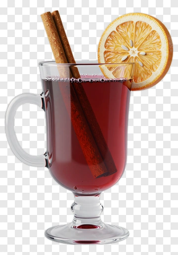 Mulled Wine In Glass Mug PNG