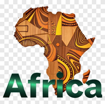 Africa Map With Tribal Patterns PNG