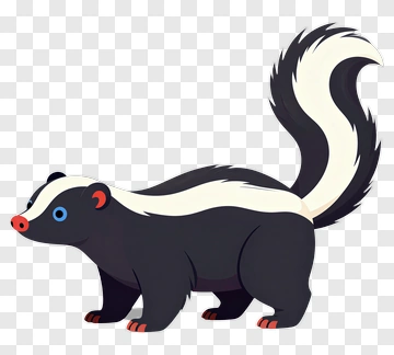 Cartoon Skunk PNG