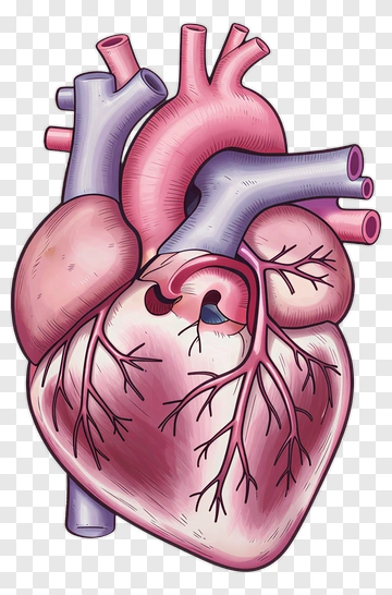 Anatomical Heart Illustration PNG
