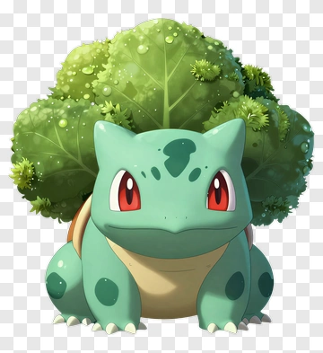 Bulbasaur With Broccoli On Its Back PNG
