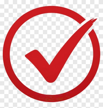 Red Checkmark Icon PNG