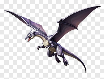 Purple Dragon With Spread Wings PNG