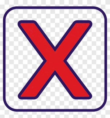 Red Cross Icon In Square Frame PNG