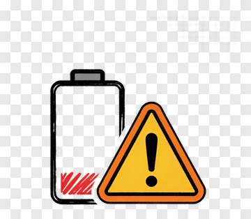 Low Battery Warning Sign PNG