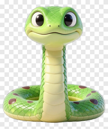 Cute Cartoon Snake Toy PNG