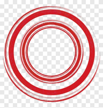 Red Brush Stroke Circle PNG