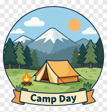 Camp Day Adventure PNG