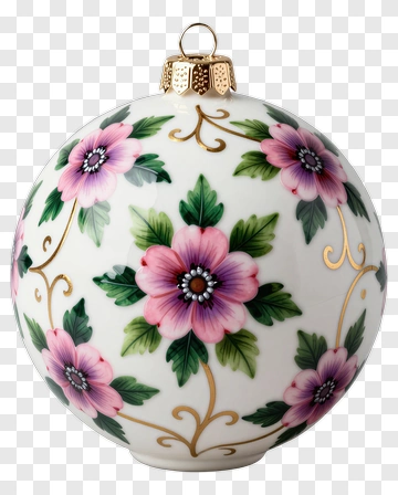Hand-painted Flower Ornament PNG
