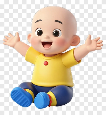 Happy Baby Toy Figure PNG