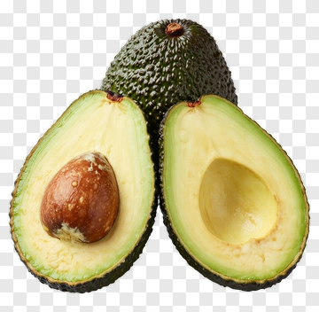 Avocado Cut In Half With Seed PNG