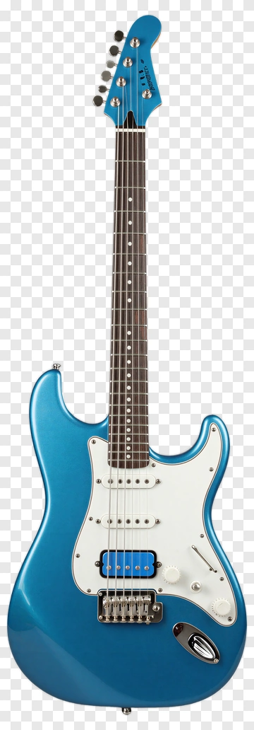 Blue Electric Guitar PNG