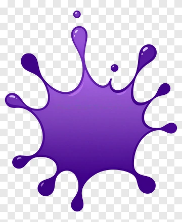 Purple Ink Splatter PNG