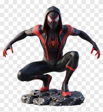 Spider-Man In Dynamic Pose PNG