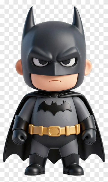 Chibi Batman Action Figure PNG