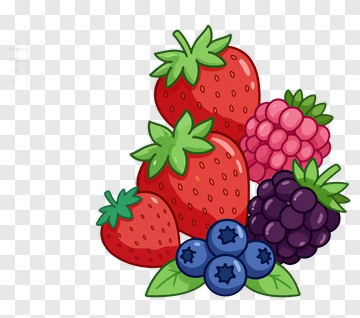 Fruit Bowl With Strawberries Raspberries And Berries PNG