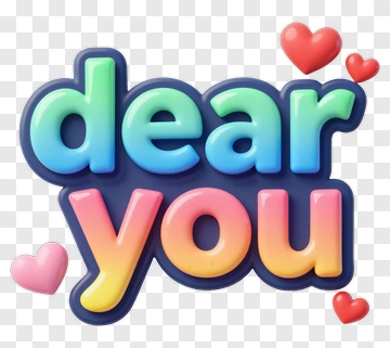 Dear You Love Message PNG