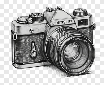 Hand Drawn Camera PNG