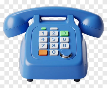 Blue Telephone PNG