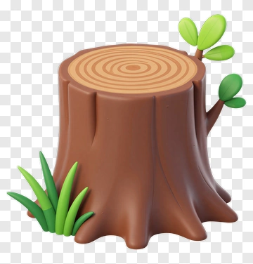 Tree Stump With New Growth PNG