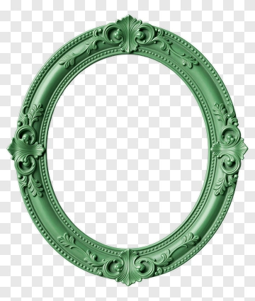 Ornate Green Frame PNG