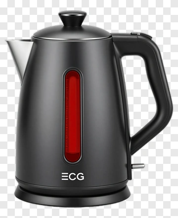 Electric Kettle With Red Indicator PNG