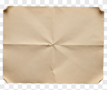 Folded Brown Paper PNG
