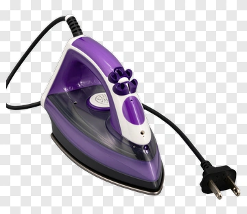 Purple Iron With Power Cord PNG