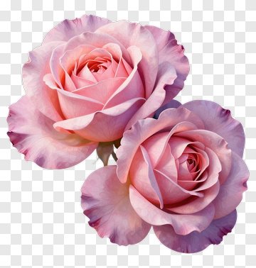 Pink And Purple Roses PNG