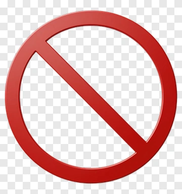 Prohibition Sign PNG