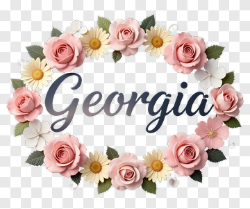 Georgia Flower Wreath PNG