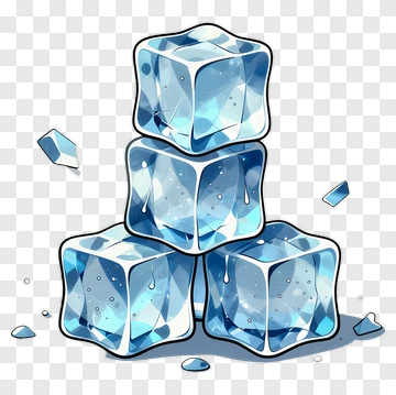 Stack Of Ice Cubes PNG