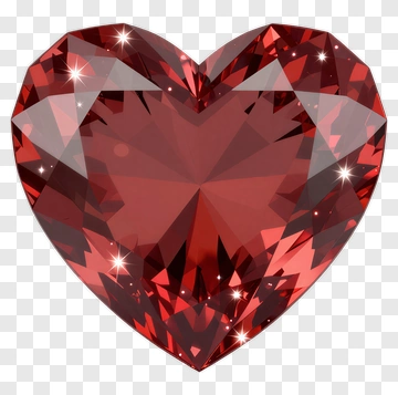 Heart Shaped Gemstone PNG
