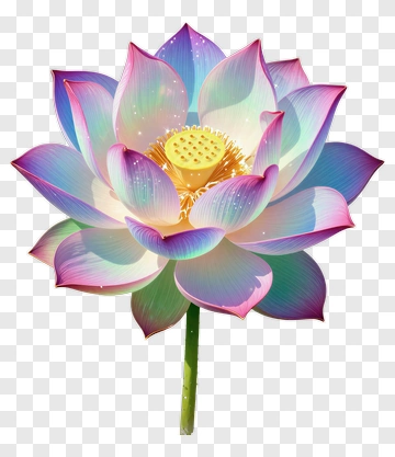Radiant Lotus Flower PNG