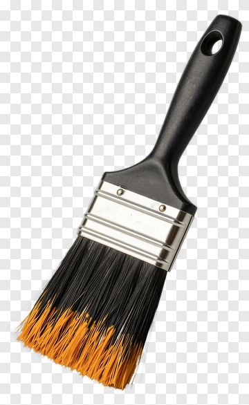 Paintbrush With Orange Tip PNG